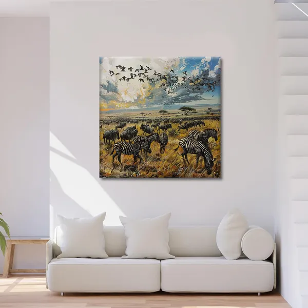Wooden_Wall_Art_Canvas_Painting_With_Engineered_Wood_Frame