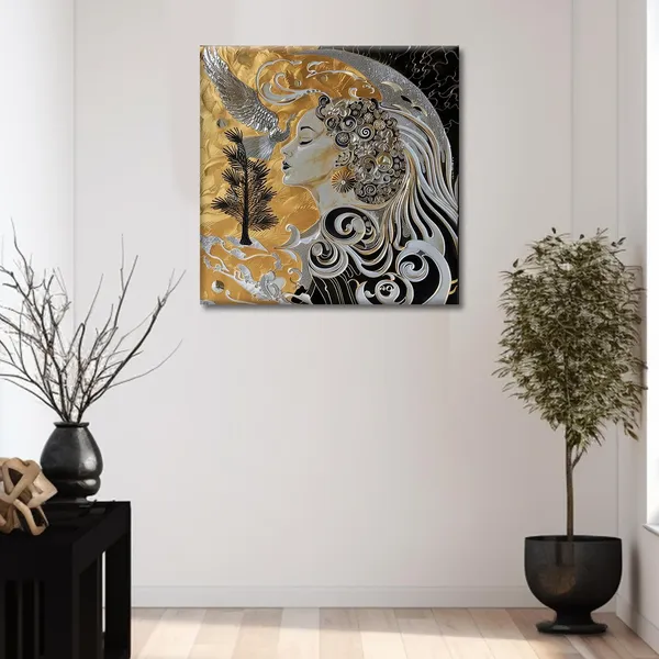 Wooden_Wall_Art_Canvas_Painting_With_Engineered_Wood_Frame