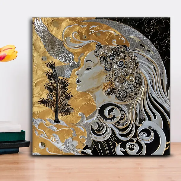 Wooden_Wall_Art_Canvas_Painting_With_Engineered_Wood_Frame
