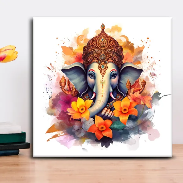 Wooden_Wall_Art_Canvas_Painting_With_Engineered_Wood_Frame
