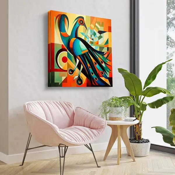 Wooden_Wall_Art_Canvas_Painting_With_Engineered_Wood_Frame