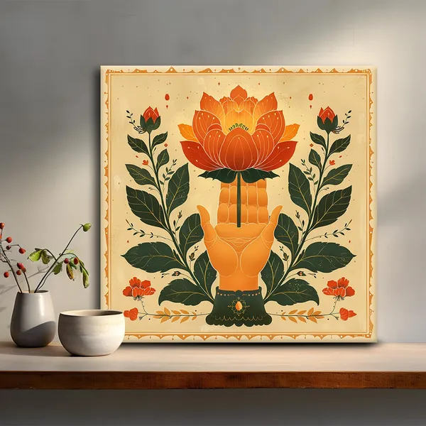 Wooden_Wall_Art_Canvas_Painting_With_Engineered_Wood_Frame