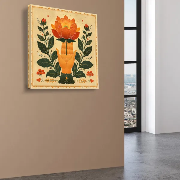 Wooden_Wall_Art_Canvas_Painting_With_Engineered_Wood_Frame