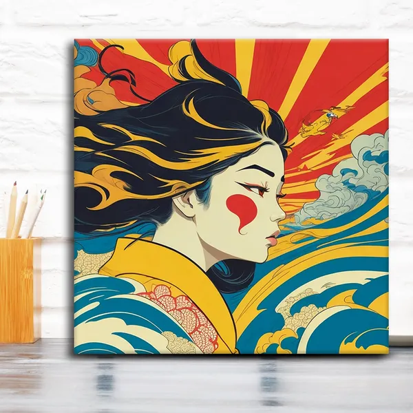 Wooden_Wall_Art_Canvas_Painting_With_Engineered_Wood_Frame