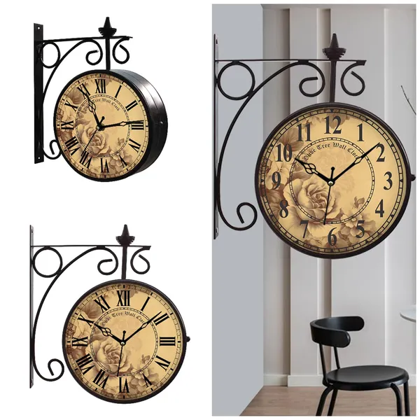 Analog_Station_Clock_Metal_Double_Sided_Wall_Clock