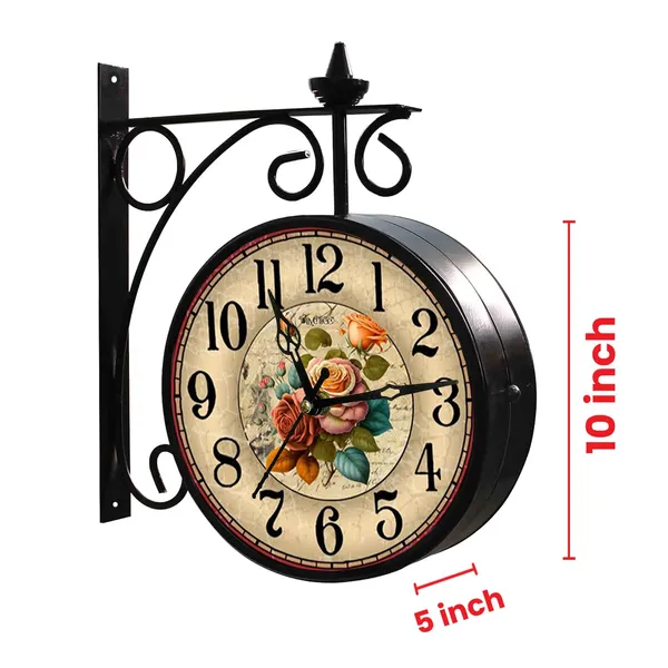 Olive_Tree_Analog_Station_Clock_Double_Sided_Metal_Wall_Clock