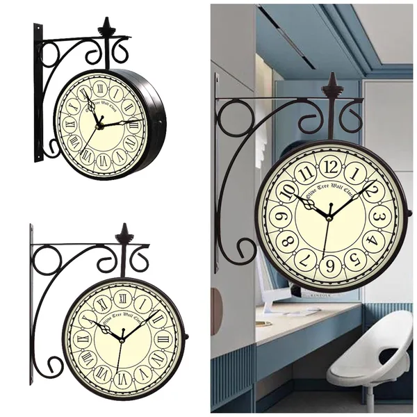 Olive_Tree_Analog_Station_Clock_Metal_Double_Sided_Wall_Clock