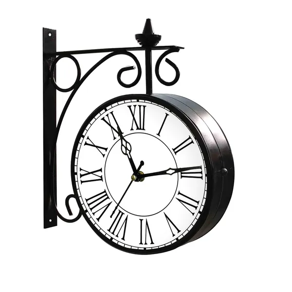 Analog_Station_Clock_Metal_Double_Sided_Wall_Clock