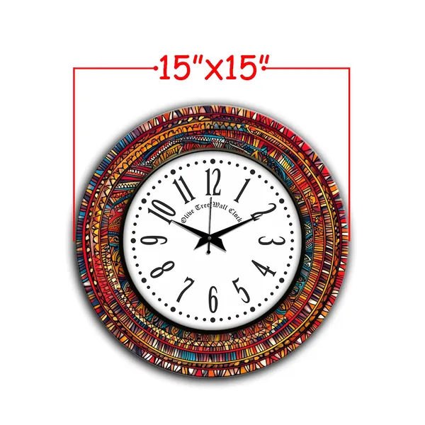 Rangoli_Wall_Clock