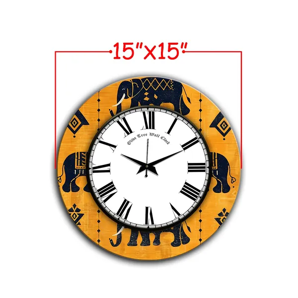 Rangoli_Glass_Wall_Clock