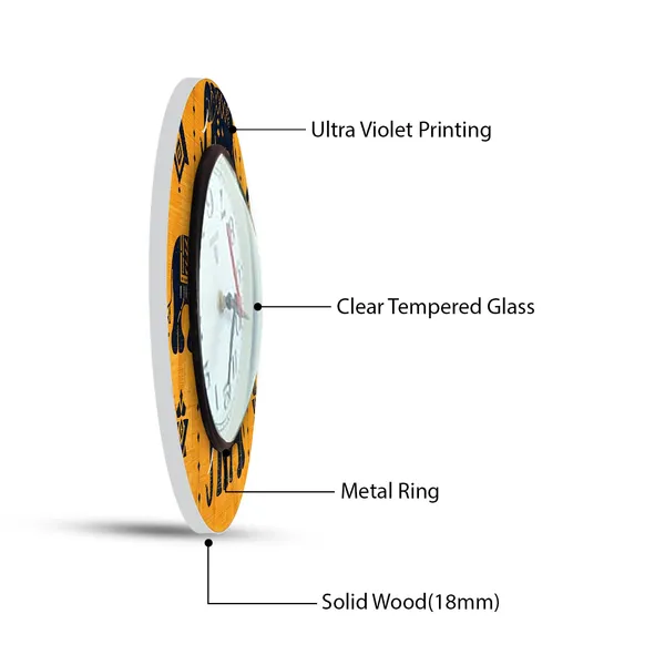 Rangoli_Glass_Wall_Clock