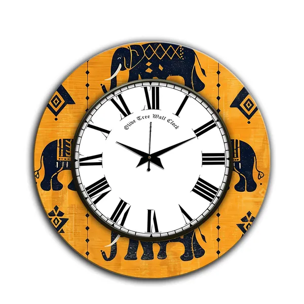 Rangoli_Glass_Wall_Clock