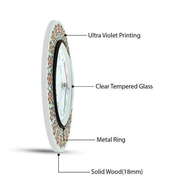 Rangoli_Glass_Wall_Clock