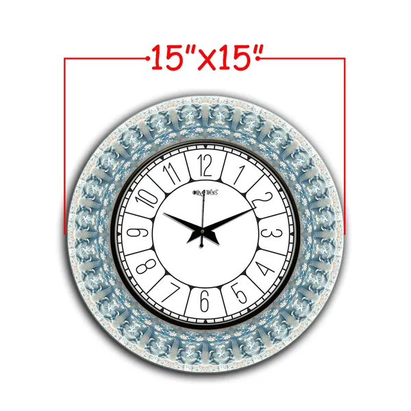 Rangoli_Glass_Wall_Clock