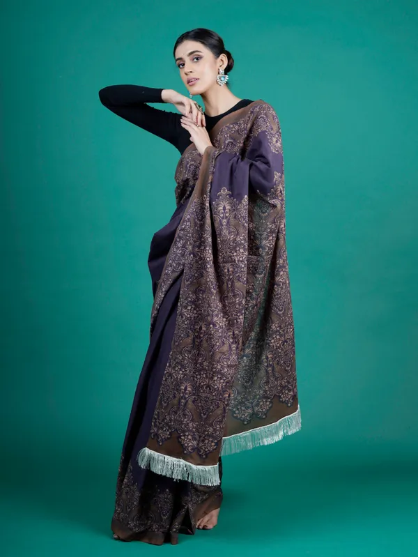 Lavender_Floral_Printed_Pure_Cotton_Saree_For_Women