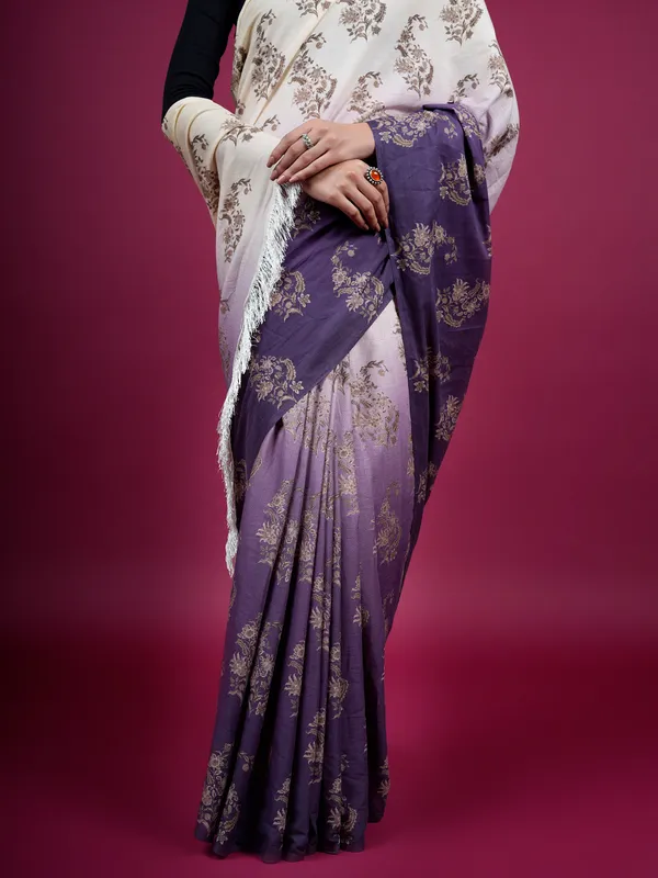 Purple_Floral_Woven_Design_Pure_Cotton_Saree_For_Women