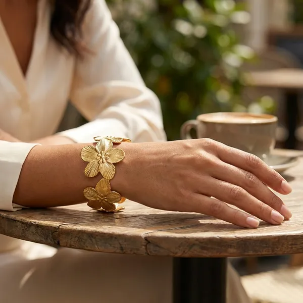 Golden_Floral_Bracelet