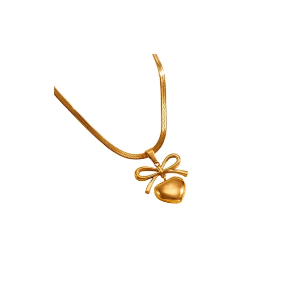 Elegant_Golden_Heart_Pendant_Necklace_With_Bow_Design