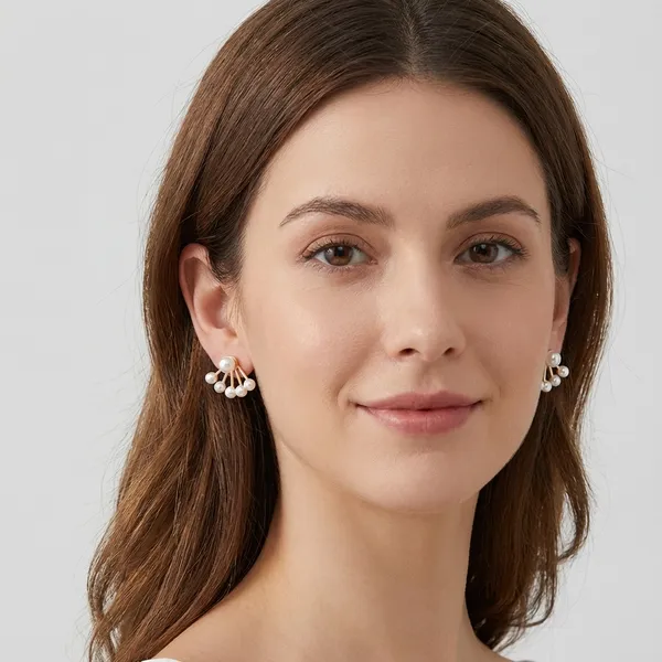 Pearl_Ear_Jacket_Earrings_-_Gold-Toned_Stud_With_Fan_Design