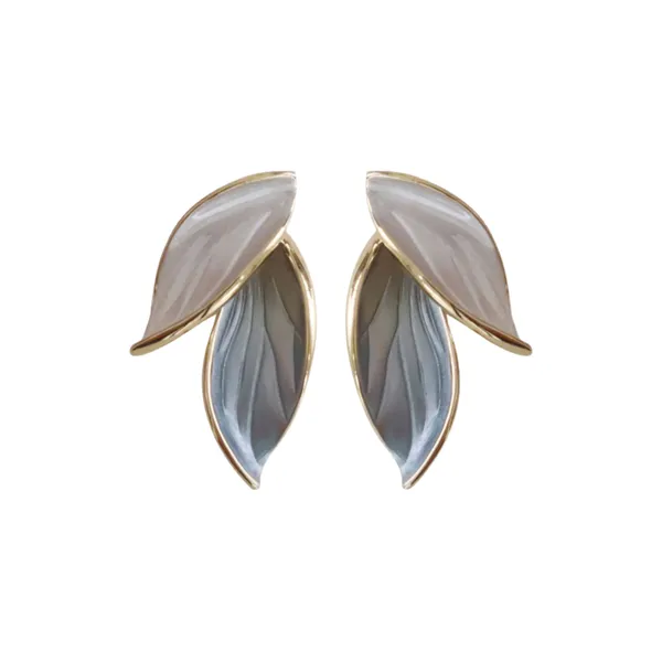 Dual-Tone_Leaf-Shaped_Stud_Earrings