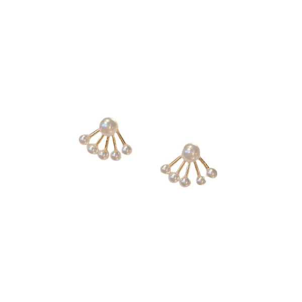 Pearl_Ear_Jacket_Earrings_-_Gold-Toned_Stud_With_Fan_Design