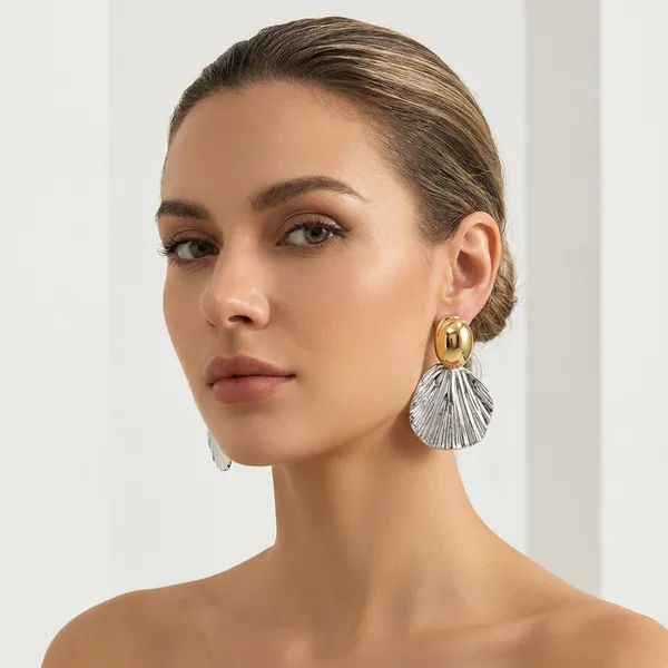 Shell_Drop_Earrings_With_Gold_Accent