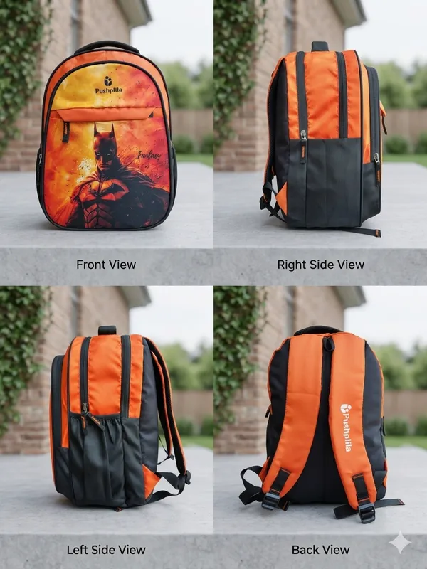 Orange_and_Black__Backpack_For_Kids_(_1st_To_5th_Class_)