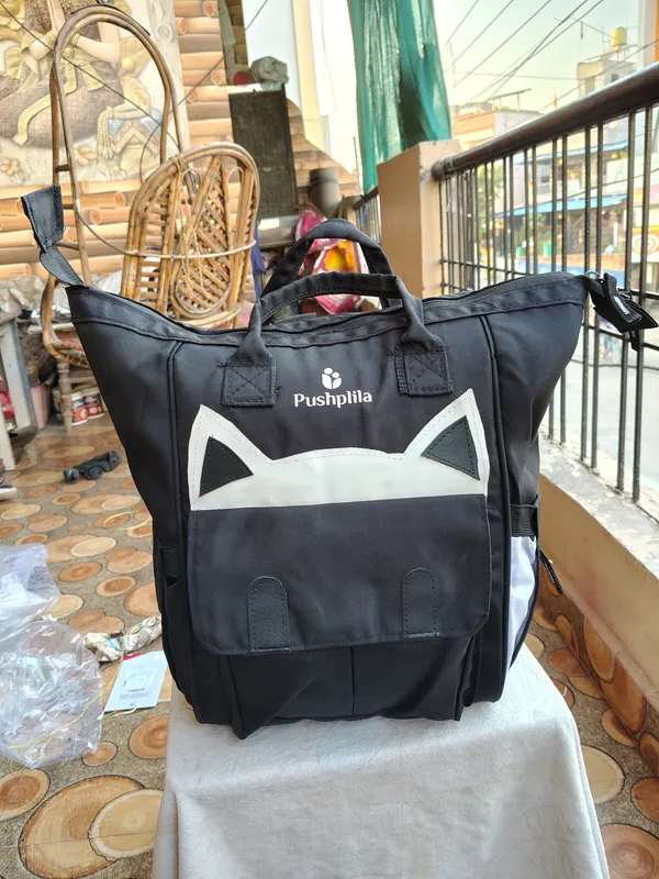 Black_Polyester_Baby_Bag__Hiking_Backpack_For_Women_