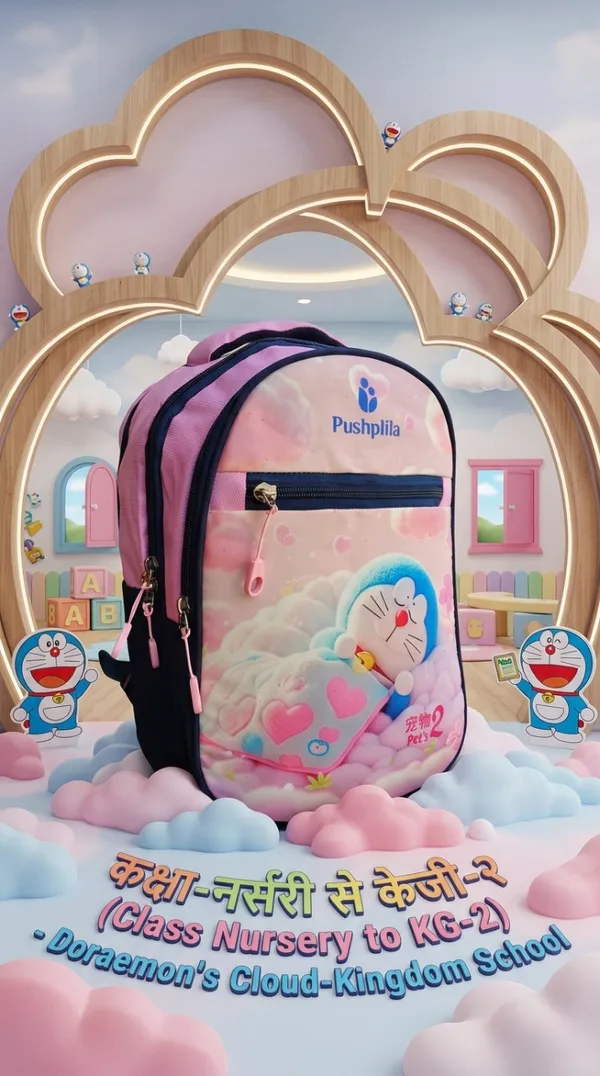 Pink_Polyester_Kids_Backpack_For_Kids