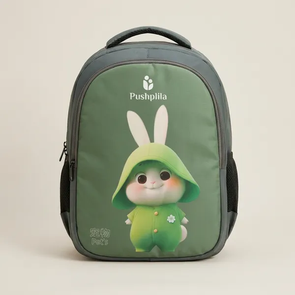 Forest_Green_Polyester_Kids_School_Backpack_For_Kids