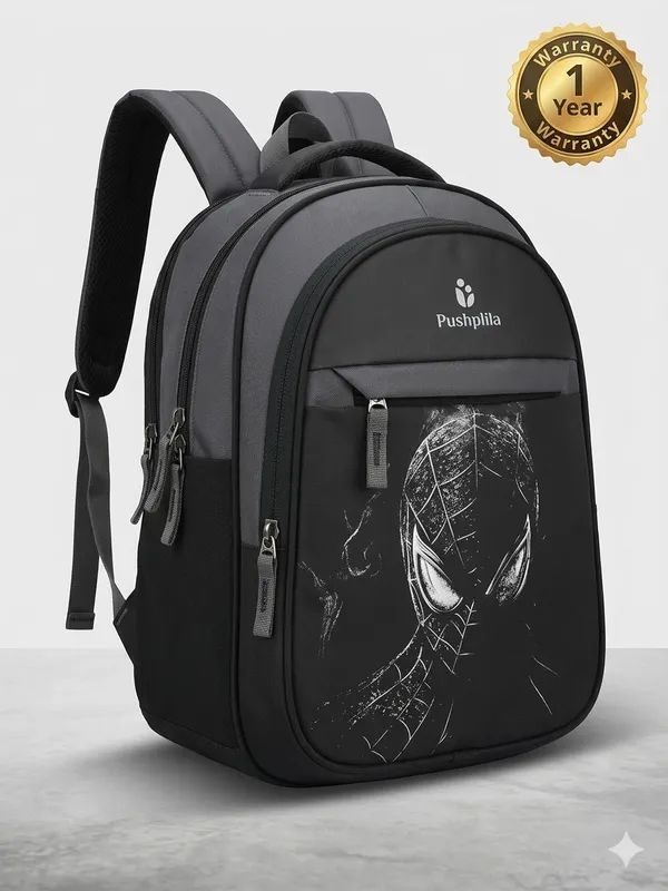 Black_Polyester_School_Backpack_For_Unisex_(Class_1_To_5_)