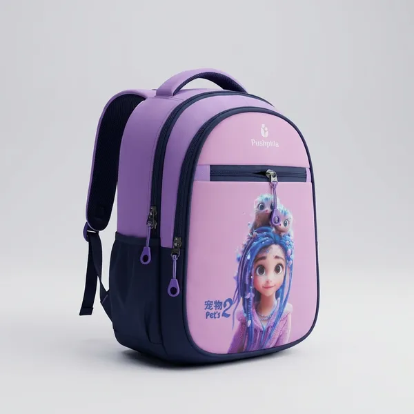 Purple_Polyester_Kids_School_Backpack(_Nursery_To_1st_Class__)