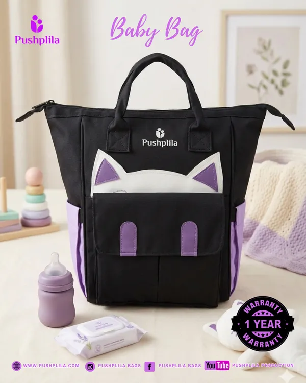 Black_with_Purple_Polyester_Tote_Bag_For_Women