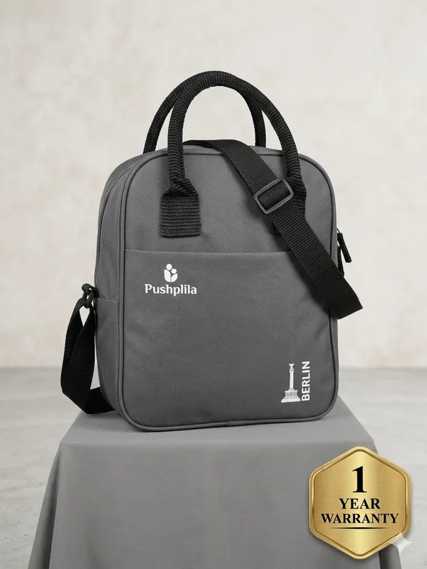 Grey__Polyester_Tiffin__Lunch_Bag_For_Unisex