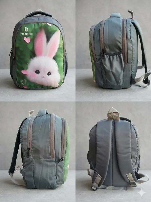 Forest_Green__Polyester_Kids_School_Backpack_For_Kids