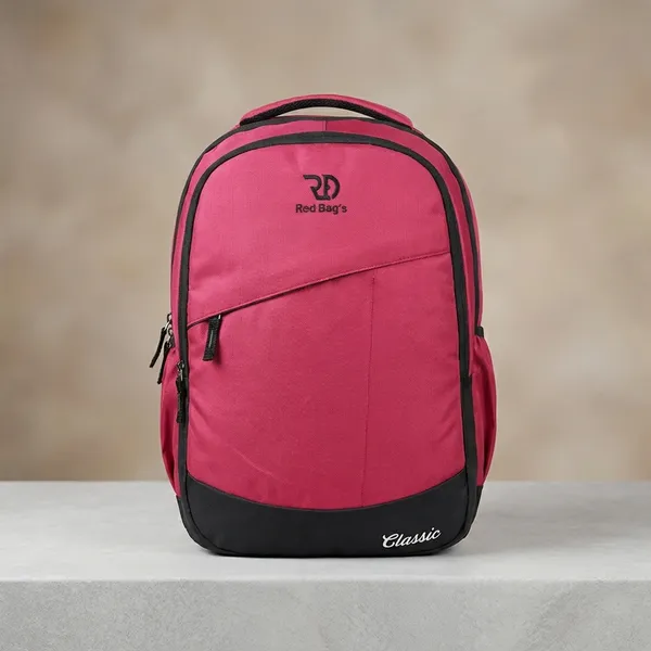 Classic_Red_Polyester_Backpack_For_Unisex