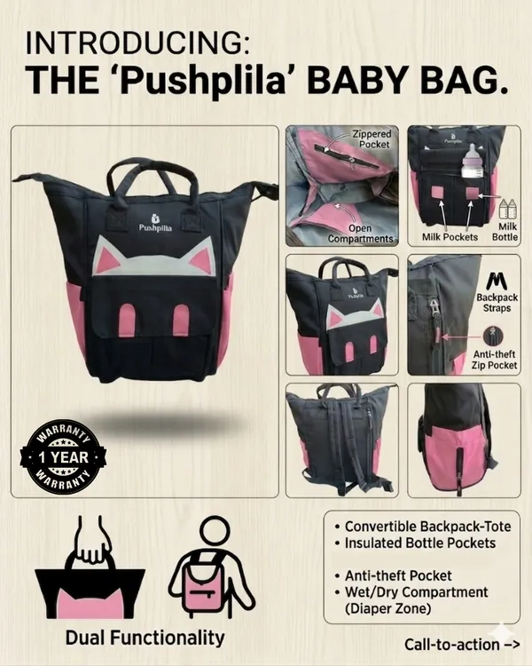 Black_Polyester_Baby_Bag__Hiking_Backpack_For_Women_
