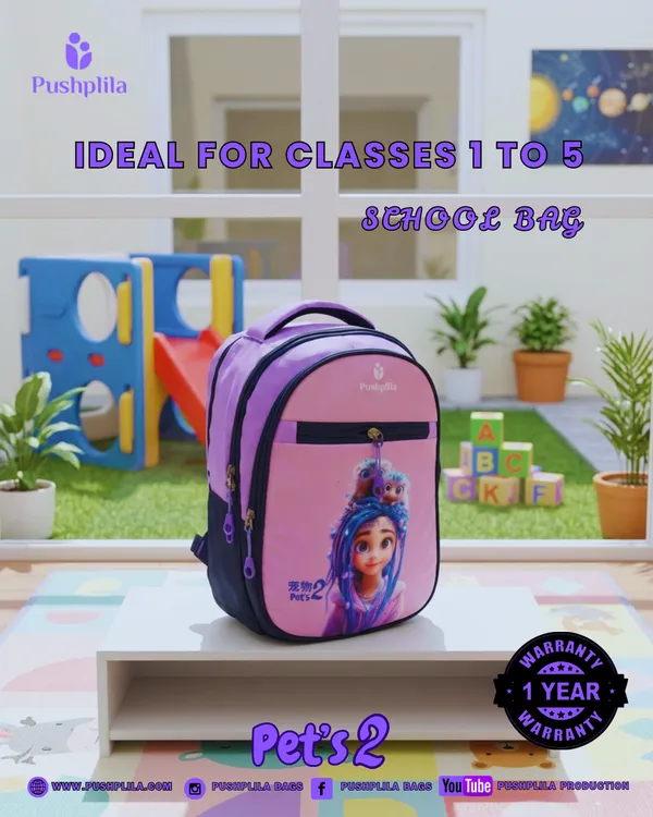 Purple_Polyester_Kids_School_Backpack(_Nursery_To_1st_Class__)