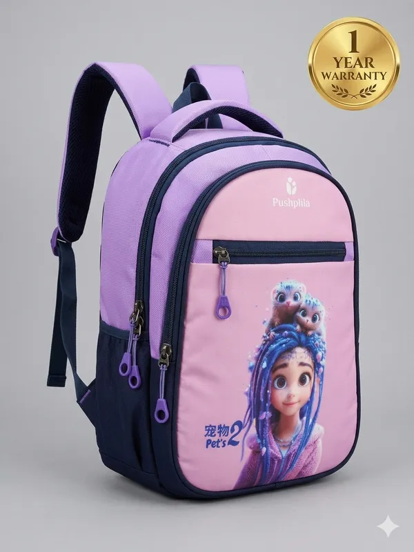 Purple_Polyester_Kids_School_Backpack(_Nursery_To_1st_Class__)
