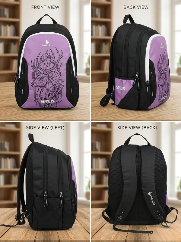 Lavender__Wild_(Deer_)Backpack_For_Unisex_