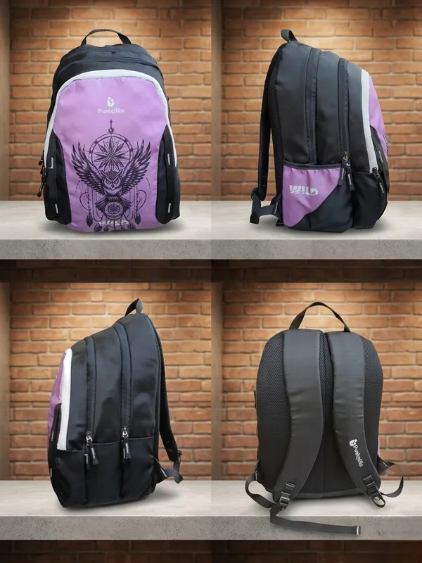 Lavender__Wild_(owl_)Backpack_For_Unisex_