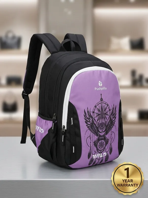 Lavender__Wild_(owl_)Backpack_For_Unisex_