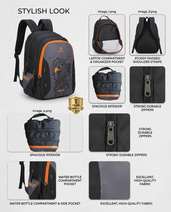 Orange_Wild_Backpack_For_Unisex_