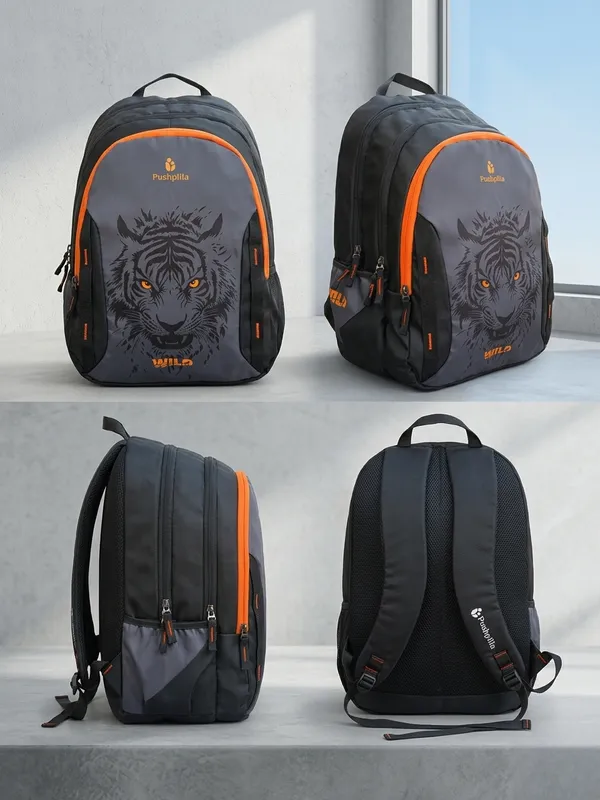 Orange_Wild_(Tiger)Backpack_For_Unisex_