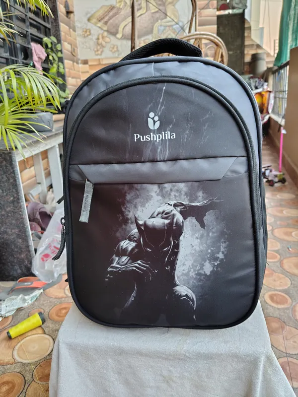 Black_and_Grey_Polyester_Backpack_For_Unisex