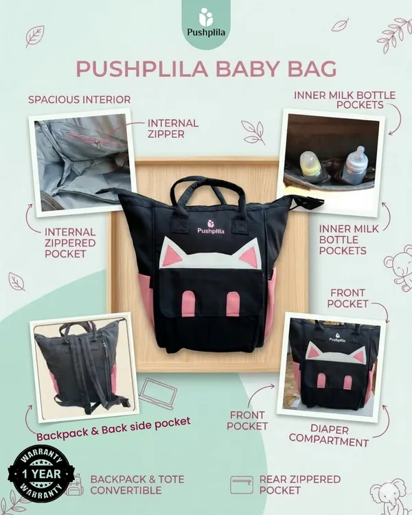 Pink__Baby_Bag_Polyester_Tote_Backpack_For_Women