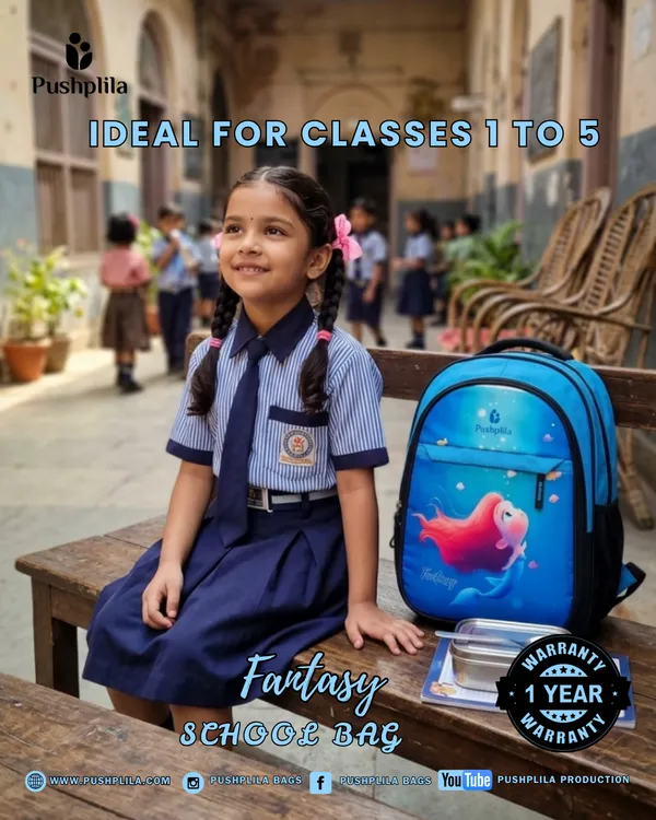 Blue__School_Bag_For_Kid_(Class_1st_To_5th_)_Backpack_