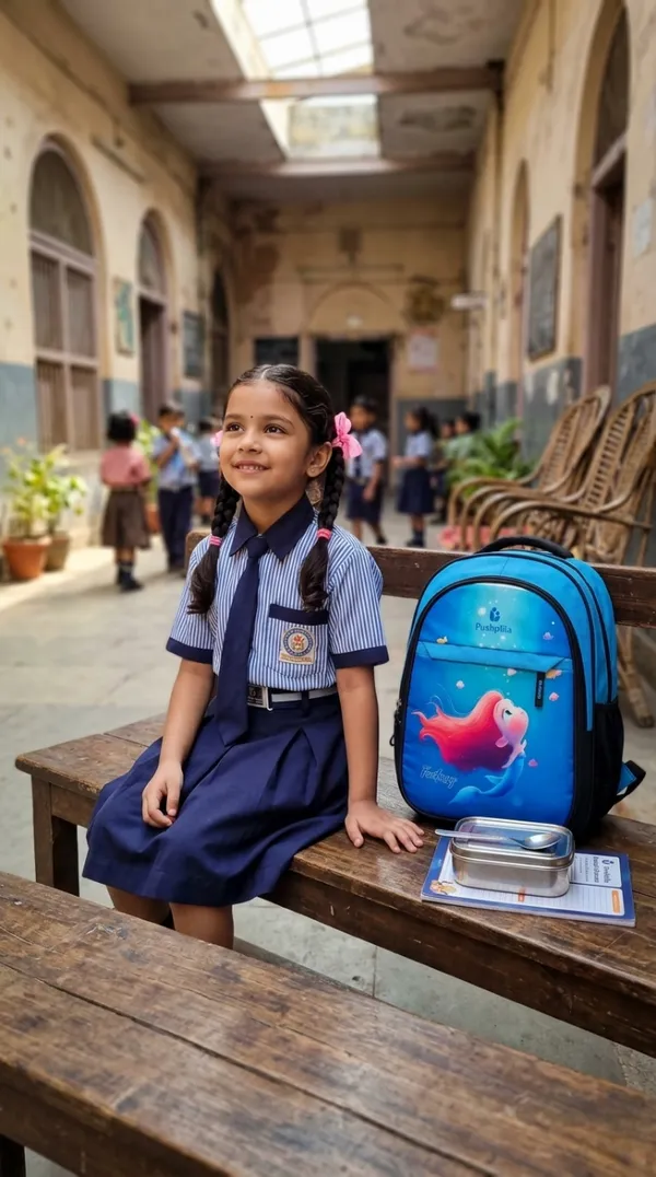 Blue__School_Bag_For_Kid_(Class_1st_To_5th_)_Backpack_