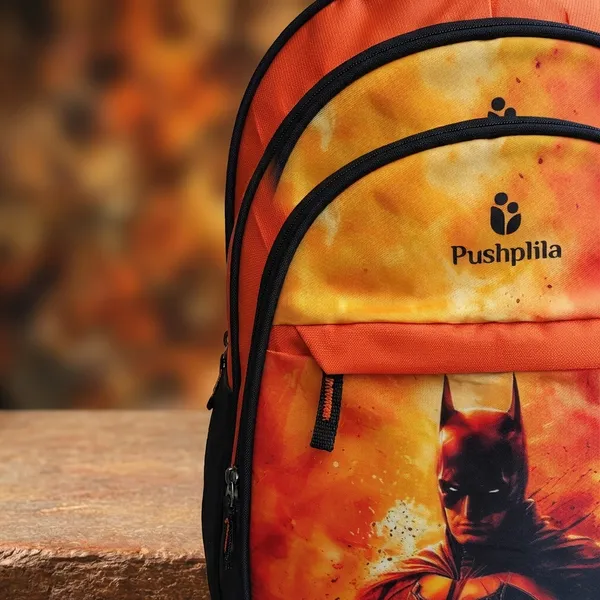 Orange_and_black_Kids__Backpack_For_Boy_(Class_1st_To_5th_)