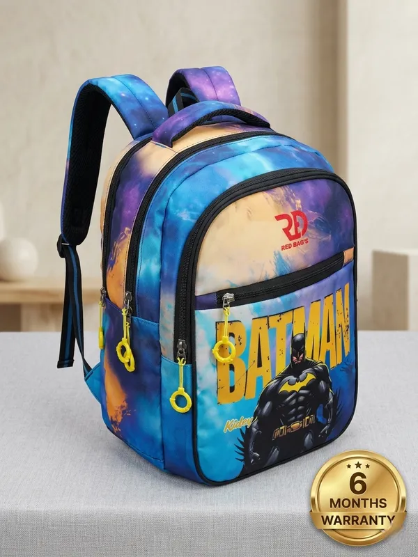 Yellow__Kidzy_(Batman_)_School_Bag_For_Boys_Class_1_To_5